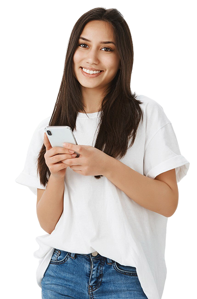 Portrait European Girl With Tanned Skin Dark Hair 1